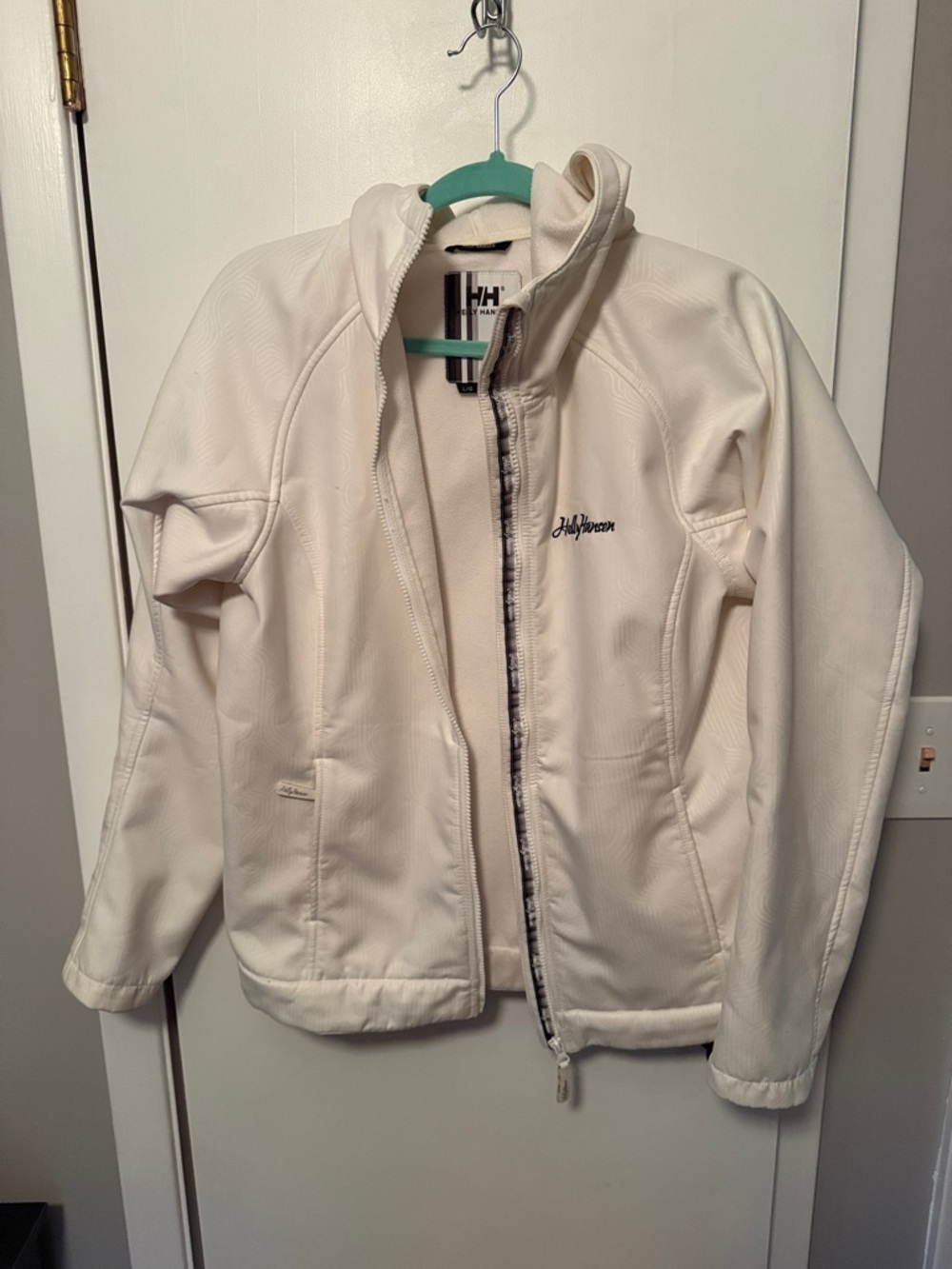 Helly Hansen Off-White Full-Zip Softshell Jacket